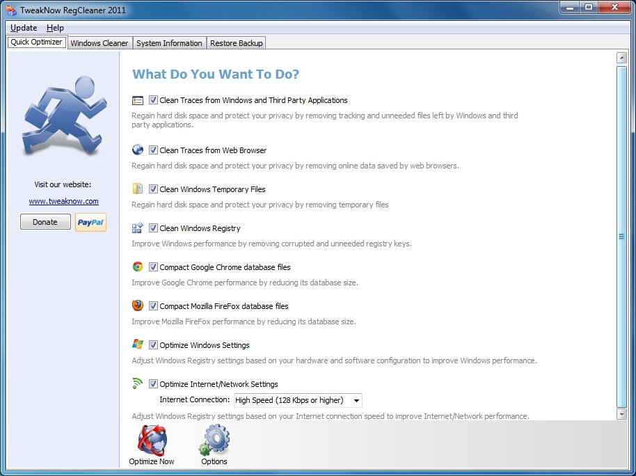 Windows 7 TweakNow RegCleaner 2011 7.2.1 full